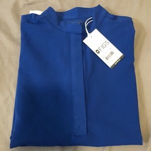 ❌SOLD❌NWT XXS winning blue rafaela figs top